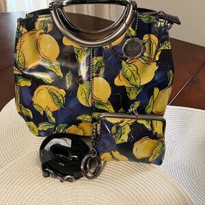 10th Anniversary Patricia Nash Limon Collection Leather Handbag
